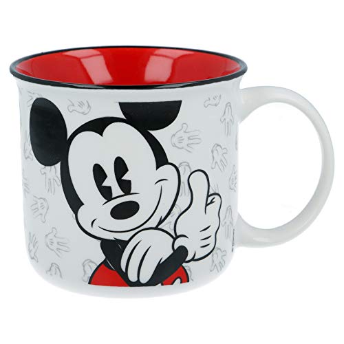 ALMACENESADAN 9960; Taza cerámica Disney Mickey Mouse; Taza Desayuno; Capacidad 400 ml;