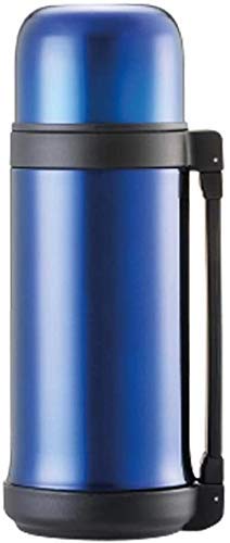 ALYHYB 0.5L Aislamiento Pot, al Aire Libre de Gran Capacidad de Acero Inoxidable Masculino Y Femenino compartido portátil de Viaje Thermos Inicio (Color: Rojo) huangcui (Color : Blue)