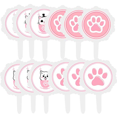 Amosfun 12pcs Cartoon Cake Topper Animal Cat Paw Cake Selecciones Artículos de Fiesta para cumpleaños de niños Baby Shower (3 Cup Cat Cake Topper + 3 Cup Dog Cake Topper + 6 Cat Paw Cake Topper) Amosfun 12pcs Cartoon Cake Topper Animal Cat Paw Cake Selecciones Artículos de Fiesta para cumpleaños de niños Baby Shower (3 Cup Cat Cake Topper + 3 Cup Dog Cake Topper + 6 Cat Paw Cake Topper)