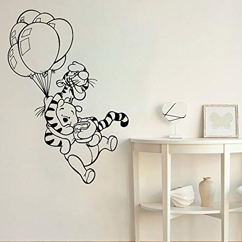 Anime tigre etiqueta de la pared anime oso oso decoración del hogar dibujos animados etiqueta de la pared decoración de la habitación de los niños globo niño niña adolescente