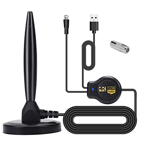 Antena TV Interior con Amplificador Digital de Alta definición de 150 Millas,con Amplificador de señal Inteligente con Base magnética Estable para Canales de TV 1080P 4K de ATSC, DVB-T, DMB-T ect Antena TV Interior con Amplificador Digital de Alta definición de 150 Millas,con Amplificador de señal Inteligente con Base magnética Estable para Canales de TV 1080P 4K de ATSC, DVB-T, DMB-T ect
