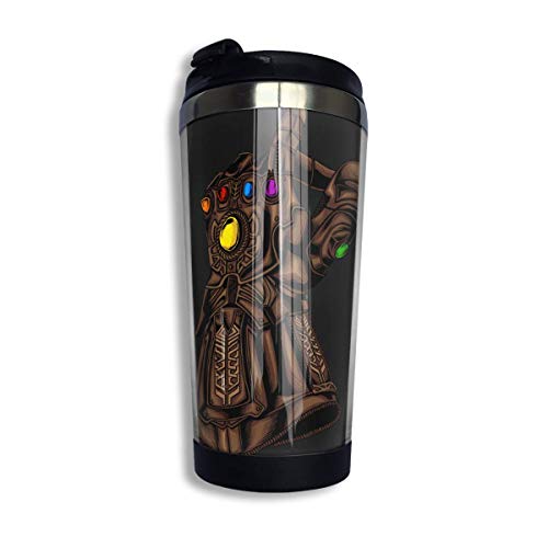 ¡AOOEDM Infinity Gauntlet Snap! (Referencia de Infinity War) Taza de viaje para café Taza de acero inoxidable con aislamiento al vacío Vaso de 13.5 oz