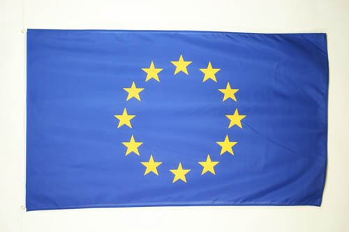 AZ FLAG 75D, Bandera de Europa de Poliéster con Ojales Metálicos