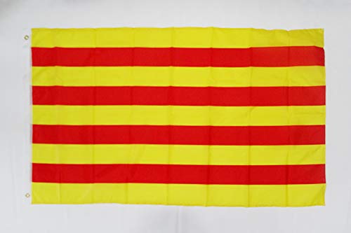 AZ FLAG Bandera de CATALUÑA 150x90cm - Bandera CATALANA - Catalunya 90 x 150 cm poliéster Ligero