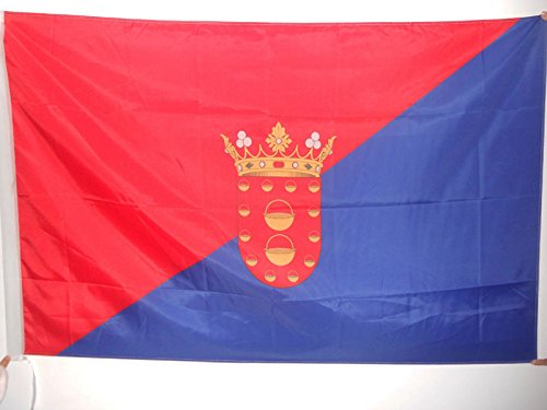 AZ FLAG Bandera de Lanzarote 150x90cm para Palo - Bandera DE Lanzarote EN Las Islas CANARIAS 90 x 150 cm