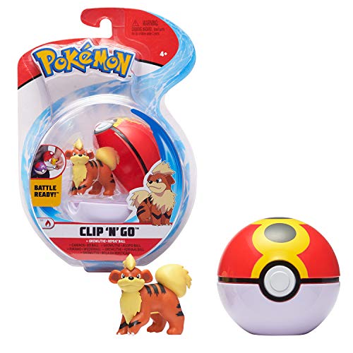 Bandai WT00042 Pokémon Poké Ball y su Figura 5 cm Caninos
