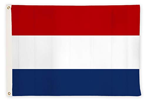 Banderas de aricona – bandera de los países bajos resistente a la intemperie con 2 ojales de metal - bandera nacional holandesa 90 x 150 cm, tricolor