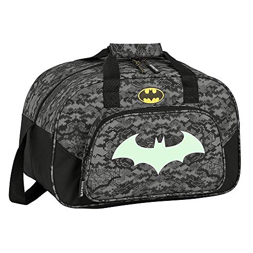 Batman Bolsa de Deporte para Niños, Bolso de Viaje Equipaje Infantil, Diseño Fluorescente Brilla en la Oscuridad, Bandolera para Niños, Regalo para Niños!
