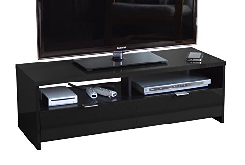 Berlioz Banco - Mueble para TV (aglomerado de Madera), Color Negro