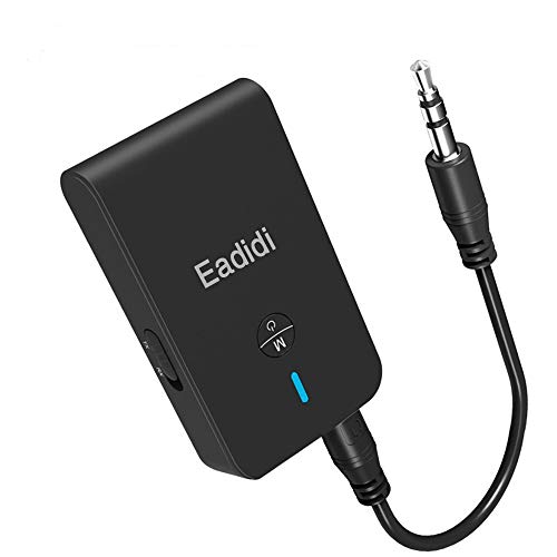 Bluetooth 5.0 Transmitter and Receiver, 2-in-1 Wireless 3.5mm AptX Low Latency Adapter for TV/Home Sound System/Car, Wired Speaker and Headphones Bluetooth 5.0 Transmitter and Receiver, 2-in-1 Wireless 3.5mm AptX Low Latency Adapter for TV/Home Sound System/Car, Wired Speaker and Headphones