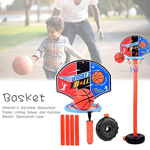 Brillante - Canasta de baloncesto de plástico para niños, para interior y exterior