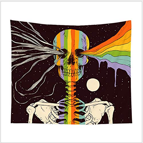 Calavera Arcoiris 3D Impreso Digital Decoración para El Hogar Tapiz Colgante De Pared Fondo Paño Mural Yoga Picnic Mat Playa Toalla Manta Regalo Arte