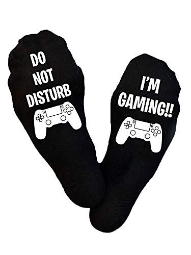 Calcetines de Playstation con texto en inglés "I'm Gaming, Do Not Disturb Gaming PlayStation", calcetines de Navidad, regalo de cumpleaños, jugador, relleno de calcetín