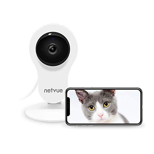 Cámaras Vigilancia WiFi Interior, Netvue HD Cámara IP con Visión Nocturna, Detección de Movimiento, Audio de 2 Vías, Cámara de seguridad inalámbrica para bebé/mascotas Cámaras Vigilancia WiFi Interior, Netvue HD Cámara IP con Visión Nocturna, Detección de Movimiento, Audio de 2 Vías, Cámara de seguridad inalámbrica para bebé/mascotas