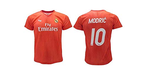 Camiseta Oficial Real Madrid Modric Roja Third 2018 2019 en Blíster Regalo (XXL)