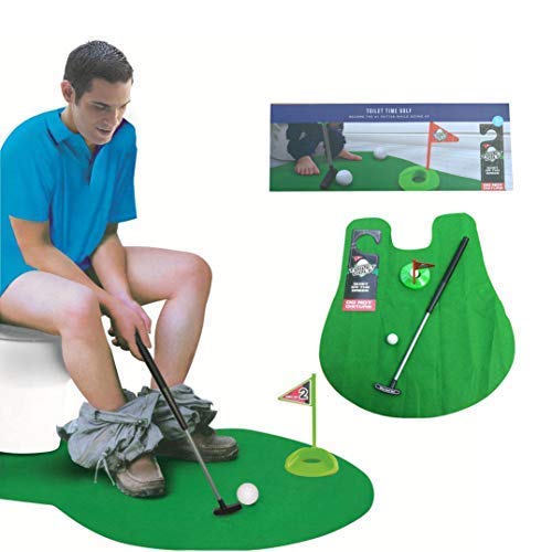 Campo de WC-Putt Putting cuarto de baño determinado del juego del mini campo de golf de la novedad Set Set-práctica del golf en el WC Campo de WC-Putt Putting cuarto de baño determinado del juego del mini campo de golf de la novedad Set Set-práctica del golf en el WC