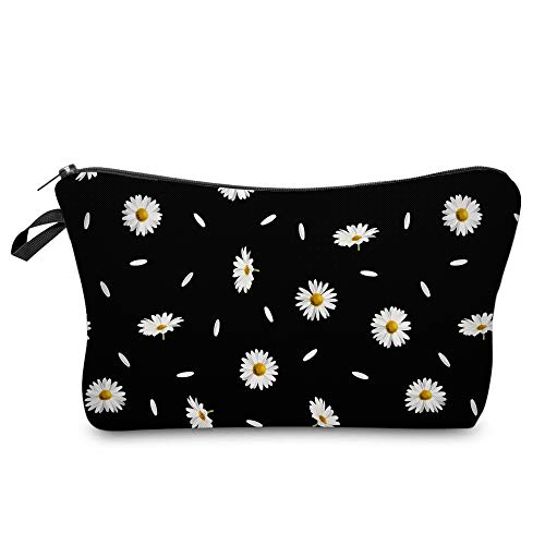 Canvas Cosmetic Bag Women Make Up Pouch Floral Printed Zipper Organizer Storage Pouch For Female Toiletry Wash Bag 302-1052366