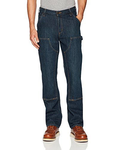 Carhartt Men's Relaxed Fit Holter Double Front Dungaree, Blue Ridge, 42 x 34