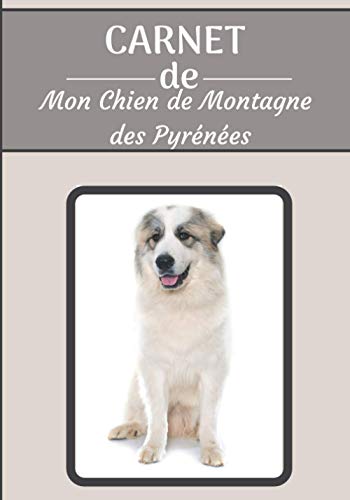 CARNET de Mon Chien de Montagne des Pyrénées.: Carnet de santé et d’éducation pour chiens | 157 pages, 17cm x 25cm | Idéal pour les propriétaires d’un Chien de Montagne des Pyrénées |