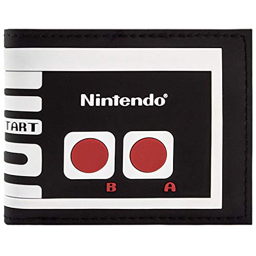 Cartera de Nintendo NES controlador retro Negro