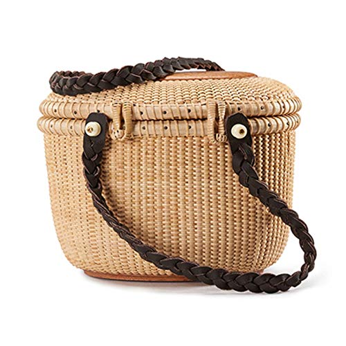 Cesta De Picnic De Mimbre Cesta Tejida A Mano, Cesta De Picnic De Sauce Cesta De La Compra Asa De Cuero/Materiales Naturales, Hecho A Manocesta De Picnic para El Hogar Cesta De Picnic De Mimbre Cesta Tejida A Mano, Cesta De Picnic De Sauce Cesta De La Compra Asa De Cuero/Materiales Naturales, Hecho A Manocesta De Picnic para El Hogar