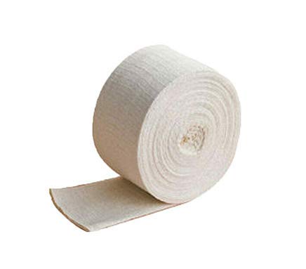 Cinta tubular elástica Senrise, cinta adhesiva de algodón, para deportes, color blanco, cohesivo, transpirable, para apoyo de la muñeca (5 cm x 10 m, 1 unidad)