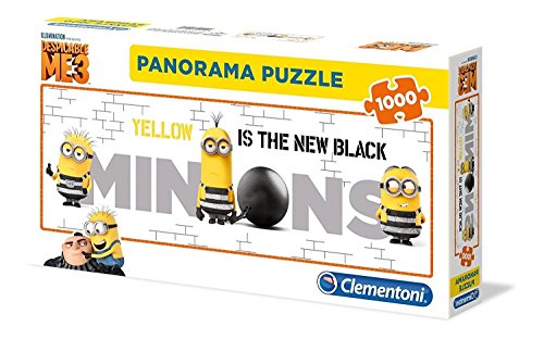 Clementoni- Puzzle panorámico de Disney, 1000 Piezas, Color Amarillo (39443)
