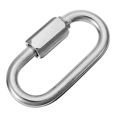 Constrabo® | 2x Maillon rapide de acero inoxidable AISI 316 (V4A) 6 mm Ø | Mosquetón con eslabones de cadena con capacidad de elevación de 600 kg | Quick Link, Screw Mosquetón, Maillón delta Constrabo® | 2x Maillon rapide de acero inoxidable AISI 316 (V4A) 6 mm Ø | Mosquetón con eslabones de cadena con capacidad de elevación de 600 kg | Quick Link, Screw Mosquetón, Maillón delta