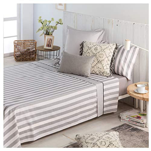 COTTON ARTean Juego de sabanas Lines II Cama de 200 x 190/200. 100% ALGODÓN. COTTON ARTean Juego de sabanas Lines II Cama de 200 x 190/200. 100% ALGODÓN.