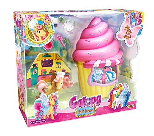 CRAZE Unicornio Galupy Cafe Crema Playset Incluye Figura Coleccionable de Caballo con alas Doradas Gorro de Cocinero 18880 CRAZE Unicornio Galupy Cafe Crema Playset Incluye Figura Coleccionable de Caballo con alas Doradas Gorro de Cocinero 18880