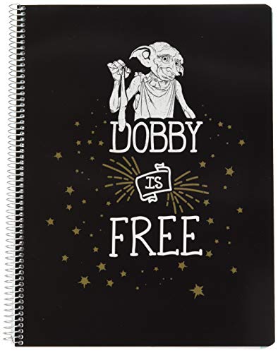 Cuaderno tapa polipropileno A4 5X5 microperforado Harry Potter Dobby