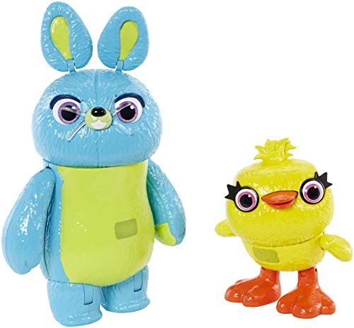 Disney Pixar Toy Story Ducky and Bunny - Paquete de 2 Unidades en Escala Relativa Inspirada en la película interactiva, Hablando, para Edades de 4 años en adelante Disney Pixar Toy Story Ducky and Bunny - Paquete de 2 Unidades en Escala Relativa Inspirada en la película interactiva, Hablando, para Edades de 4 años en adelante