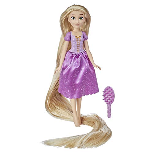 Disney Princess Long Locks Rapunzel, muñeca de Moda con Pelo Rubio de 45 cm de Largo, Juguete de Princesa para niñas de 3 años en adelante