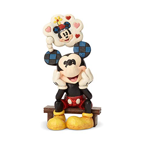 Disney Traditions, Figura de Mickey pensando en Minnie, Enesco