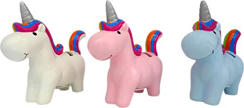 DISOK - Hucha Unicornio cerámica, presentada en cajita. Detalle Original en Forma de Hucha Unicornio para Detalle de cumpleaños, comunión y Fiestas. DISOK - Hucha Unicornio cerámica, presentada en cajita. Detalle Original en Forma de Hucha Unicornio para Detalle de cumpleaños, comunión y Fiestas.