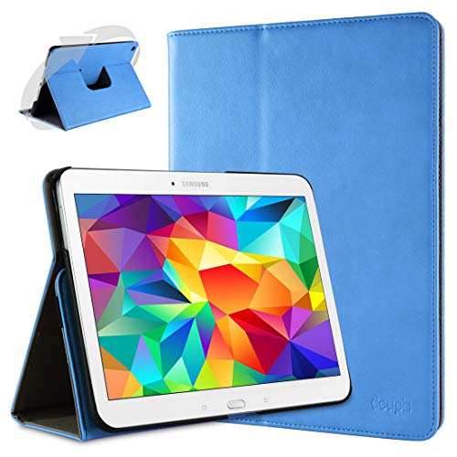 doupi Deluxe Protección Funda para Galaxy Tab 2 (10,1 Pulgadas), Smart Sleep/Wake Up función 360 Grados giratoria del Caso del Soporte Bolsa, Azul