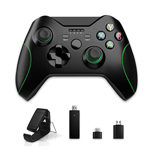 Dr.Lefran Controlador de Juegos inalámbrico 2.4g para Xbox One, Joystick de vibración para Xbox One Controller para PS3 / Android Smartphone Gamepad para PC 7/8/10