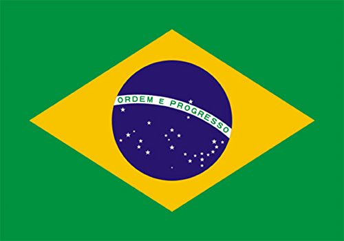 DURABOL Bandera Brasil- BRASILEÑA 150 x 90 cm Satén Brazil Flag