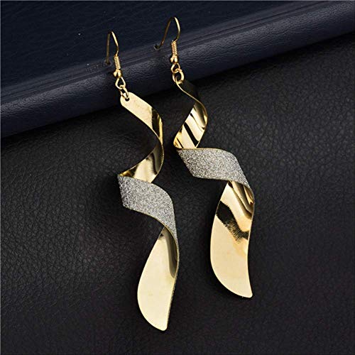 Ear Cuffs For Women Bohemian Drop Earrings For Women Rotate Shape Earrings Pendientes largos Boucle Femme Colgante   Oro
