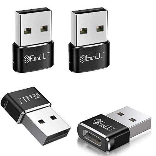 EasyULT Adaptador USB C Hembra a USB Macho (4 Pack), Adaptador de Cable Tipo C a USB A, para Huawei, Samsung, Computadoras Portátiles, Bancos de Energía y Otros Dispositivos con USB C(Negro) EasyULT Adaptador USB C Hembra a USB Macho (4 Pack), Adaptador de Cable Tipo C a USB A, para Huawei, Samsung, Computadoras Portátiles, Bancos de Energía y Otros Dispositivos con USB C(Negro)