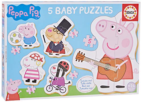 Educa - Peppa Pig Conjucto de Baby Puzzles, Multicolor (18589)
