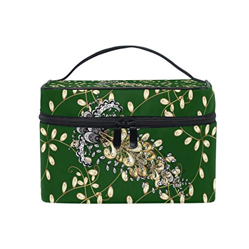 Elegante diseño Floral Bolsa de cosméticos Bolsas de Aseo Maquillaje de Viaje Organizador Grande Funda portátil multifunción para Mujeres niñas CBG-290