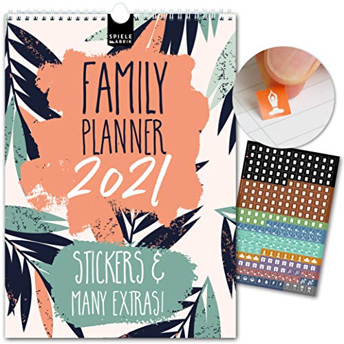 Espacio A3 para todas las fechas | Calendario de pared de 15 meses: 29,7 x 42 cm | Calendario familiar con diseño floral elegante | Extras: 228 pegatinas útiles | Vista previa hasta marzo `22 Espacio A3 para todas las fechas | Calendario de pared de 15 meses: 29,7 x 42 cm | Calendario familiar con diseño floral elegante | Extras: 228 pegatinas útiles | Vista previa hasta marzo `22