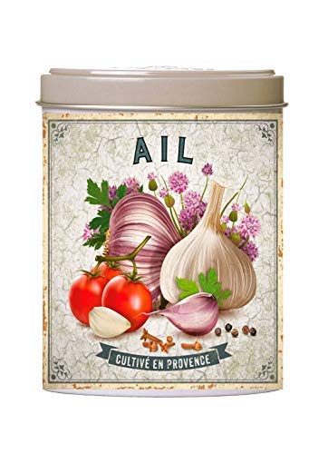 Esprit Provence Lata de ajo provenzal en metal ideal para verduras crudas, legumbres y carne - 1 x 40 gramos