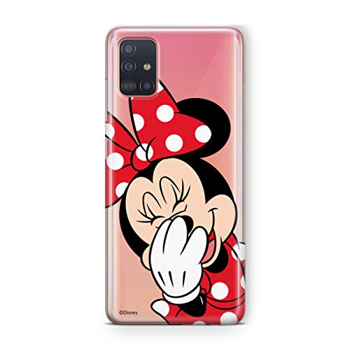 Estuche para Samsung A51 Disney Mickey y Minnie Original con Licencia Oficial, Carcasa, Funda, Estuche de Material sintético TPU-Silicona, Protege de Golpes y rayones