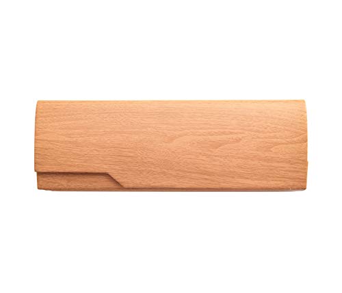 Estuche portátil para Gafas Estuche rígido para anteojos Estuche de Madera Impreso en Grano, 2 Paquetes