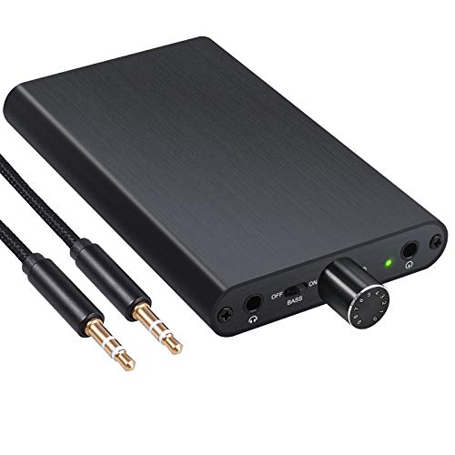 eSynic Amplificador de Auriculares HiFi 16-300Ω Banco de Energía Incorporado Portátil Audio de 3,5 mm con Interruptor de Ganancia para Teléfonos MP3/4 Reproductores Digitales y Computadoras eSynic Amplificador de Auriculares HiFi 16-300Ω Banco de Energía Incorporado Portátil Audio de 3,5 mm con Interruptor de Ganancia para Teléfonos MP3/4 Reproductores Digitales y Computadoras