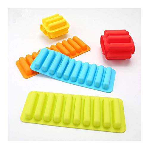 Evercrafting Molde de Silicona con Forma de kitkat para Chocolate, Bandeja para Cubitos de Hielo en Forma de Barra para Botella de Agua (Juego de 4) - (Color según disponibilidad) Evercrafting Molde de Silicona con Forma de kitkat para Chocolate, Bandeja para Cubitos de Hielo en Forma de Barra para Botella de Agua (Juego de 4) - (Color según disponibilidad)