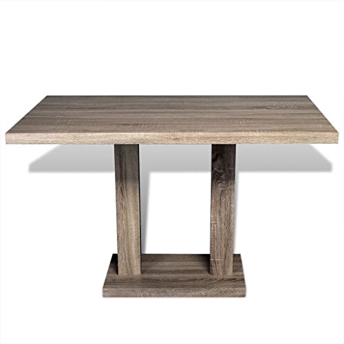 Festnight Rectangular Mesa de Salón Comedor o Cocina,Diseñada con Líneas Limpias,MDF,120x70x75cm Roble Festnight Rectangular Mesa de Salón Comedor o Cocina,Diseñada con Líneas Limpias,MDF,120x70x75cm Roble
