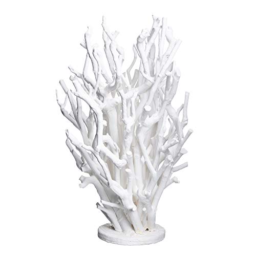 Figura Coral de Madera Blanca Navy, de Ø 30x50 cm - LOLAhome